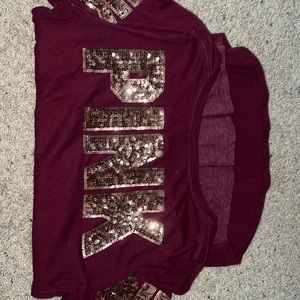 Sequin used maroon pink top :)